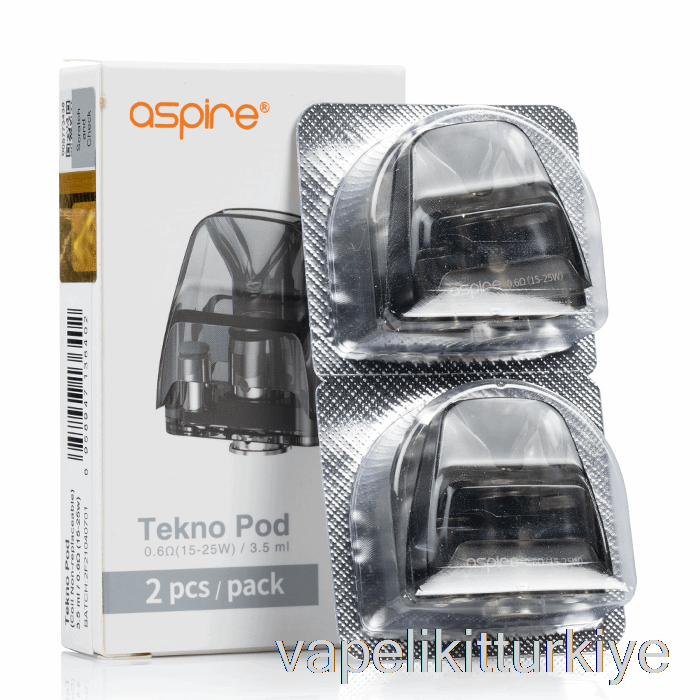 Vape Elektronik Sigara Aspire Tekno Yedek Bölmeler [değiştirilemez Bobin] 3,5 Ml Tekno Bölmeler - 0,6ohm
